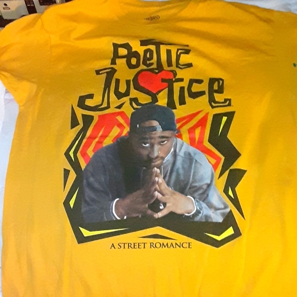 2019 POETIC JUSTICE TUPAC SHAKUR SHIRT  MINT - Picture 1 of 6
